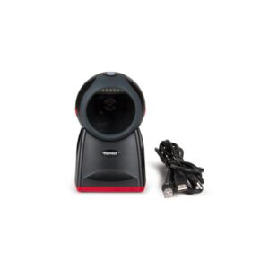 Hamlet hbcs-2d360 barcode scanner 2d da banco con lettura a 360 gradi per codici qr e lineari black