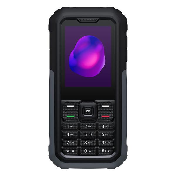 Tcl 3189d rugged 4g dual sim 2.4 protezione infiltrazione liquidi e polvere ip68 tasto sos 4g lte italia black/grey