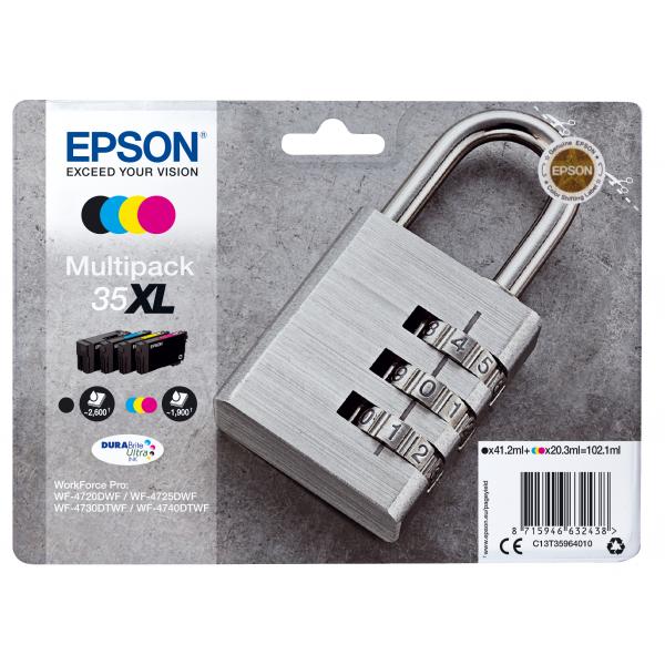 Epson multipack ink lucchetto 35xl k-cmy