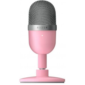 Razer seiren mini quartz microfono a condensatore ultracompatto usb 20.000 hz rosa