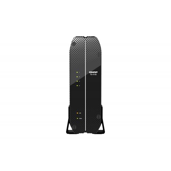 Qnap ts-410e nas chassis tower intel celeron j6412 2.6ghz ram 8gb-4 bay hdd/ssd 2.5-lan 10/100/1000/2500 mbps colore nero