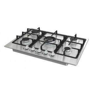 Hisense gm773xf piano cottura a gas da incasso 5 fuochi inox
