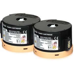 Epson c13s050710 toner nero per workforce al-m200dn workforce al-m200dw confezione doppia