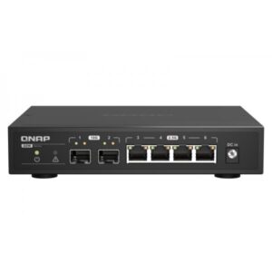 Qnap qsw-2104-2s switch di rete non gestito 4 porte rj-45 2.5g ethernet colore nero