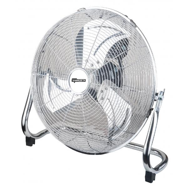 Termozeta ventilatore alta velocita` in metallo pale da 40 cm 90w finitura cromata