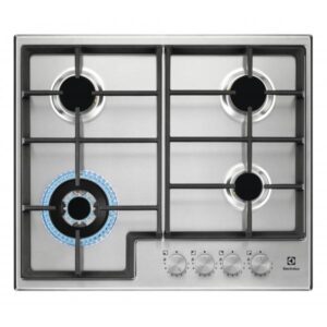 Electrolux egs64362x linea 300 slim line piano cottura a gas 4 zone steppower powerful burner 60cm inox