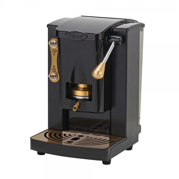 Faber new slot mini plast macchina da caffe cialde 44mm ottone ed.nero