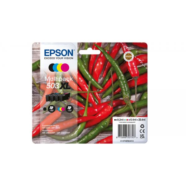 Epson 503xl multipack cartuccia inchiostro confezione da 4 nero-giallo-ciano-magenta per expression home xp-5200, wf-2960dwf, wf-2965dwf