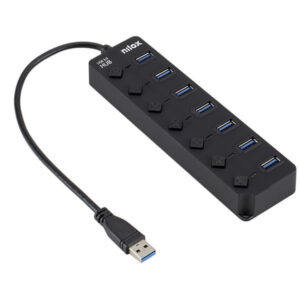 Nilox nxhub-06 hub usb 7 porte 3.0 switch