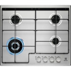 Electrolux egs6434x serie 300 piano cottura a gas 4 zone bruciatore tripla corona 60 cm acciaio inox