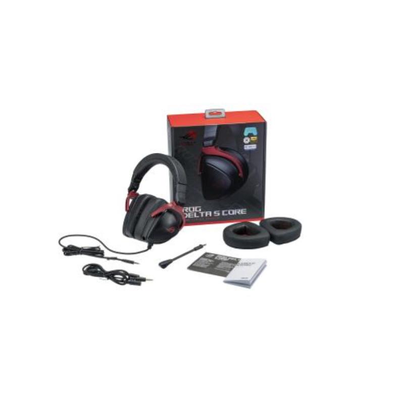 Asus rog delta s core auricolare cablato a padiglione da gaming nero