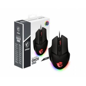 Msi mou usb clutch gm20 elite mouse gaming usb tipo a ottico 6400 dpi mano destra