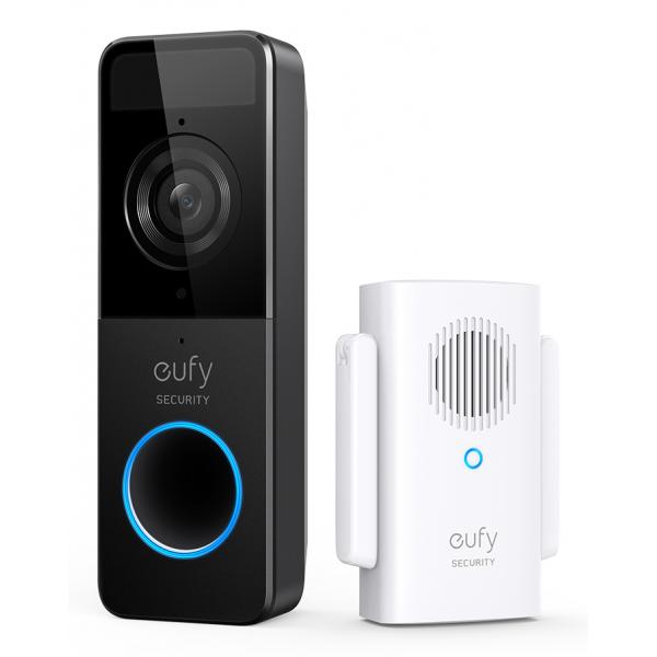 Eufy security, kit videocitofono, risoluzione 1080p, batteria per 120 giorni, zero costi mensili, rilevamento di persone, audio bidirezionale, citofono wireless