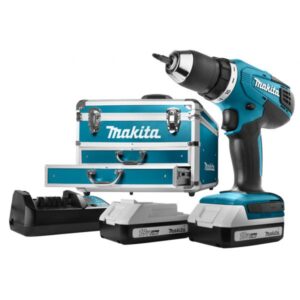 Makita df457dwex6 trapano con impugnatura a pistola ioni di litio 1.3ah 1700g nero, blu trapano senza fili