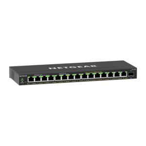 Netgear gs316ep-100pes switch gestito 15 x 10/100/1000 (poe+) + 1 x sfp poe+ (180 w)