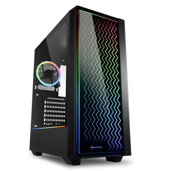 Sharkoon rgb lit 200 midi tower nero
