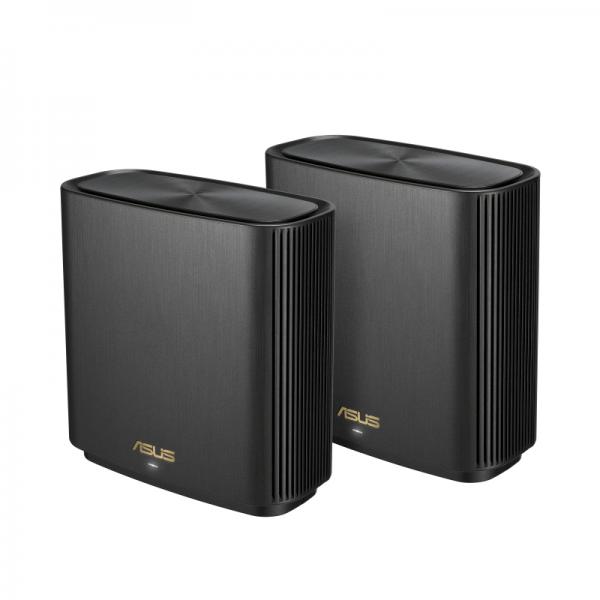 Asus zenwifi xt8 sistema mesh wi-fi 6 tri-band ax6600, copertura fino a 410 mÂ²-6+ camere, 6.6 gbps wi-fi, 3 ssid, internet security e controllo genitori incluso a vita, porta 2.5g, 2 pezzi