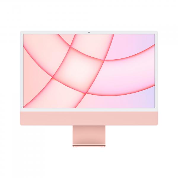 Apple imac 2021 24 retina 4.5k chip m1 gpu 8-core ram 8gb-ssd 256gb-macos big sur italia pink (mgpm3t/a)