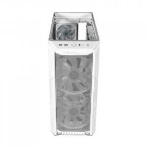 Cooler master case haf500 mid-tower e-atx argb side panel bianco