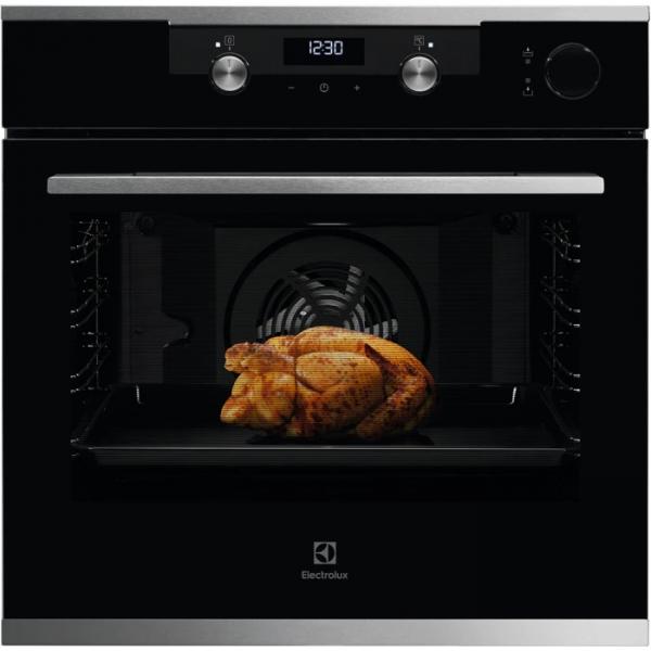 Electrolux koceh70x2 forno elettrico ventilato 72 litri 2780w classe energetica a nero-acciaio inossidabile