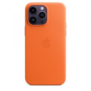 Apple custodia magsafe inÂ pelle per iphoneÂ 14Â proÂ max orange