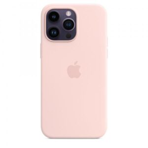 Apple custodia magsafe inÂ silicone per iphoneÂ 14Â proÂ maxÂ chalk pink