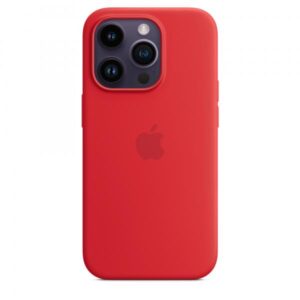 Apple custodia magsafe inÂ silicone per iphoneÂ 14Â proÂ (product)red