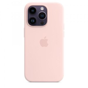 Apple custodia magsafe inÂ silicone per iphoneÂ 14Â proÂ chalk pink