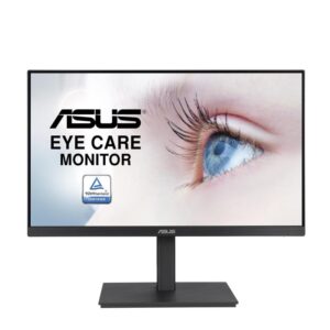 Asus va27eqsb 27 led ips full hd 16:9 75hz 5ms contrasto 1000:1 low blue light hub usb vga hdmi displayport 2xusb altoparlanti incorporati black