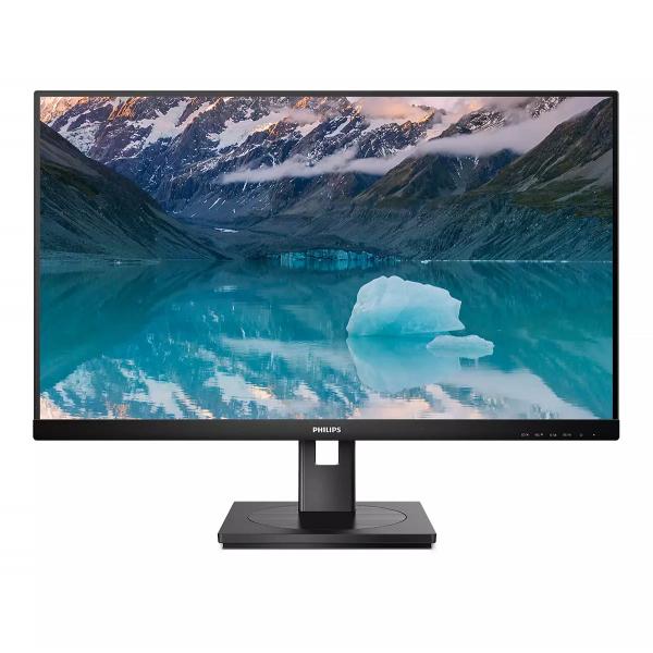 Philips 242s9jml monitor full hd 24 pollici 1920x1080 75hz vga dvi hdmi displayport hub usb nero