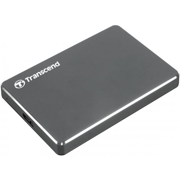 Transcend storejet2,5 c3n disco rigido esternoÂ 1tb extra slim grigio ferro