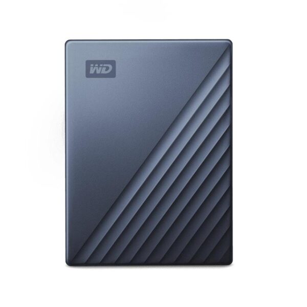 Western digital wd my passport ultra wdbftm0050bbl hard disk crittografato 5tb esterno usb 3.1 256 bit aes blu