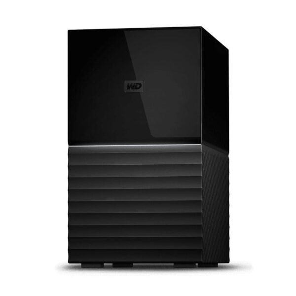 Wd my book duo wdbfbe0280jbk array unita` disco rigido 28tb 2 alloggiamenti hdd 14tb x 2 usb 3.1