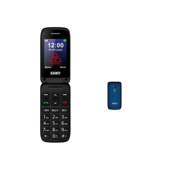 Saiet scudotre 2.4 clamshell tasti e caratteri grandi tasti m1 m2 m3 per chiamate dirette tasto sos italia blu