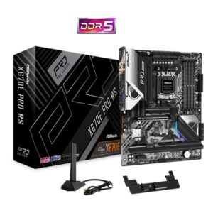 Asrock mb amd x670 scheda madre x670e pro rs am5 4xddr5 6xsata 1xm2 sata 3xpci-e 4.0 1xpci-e 5.0 atx