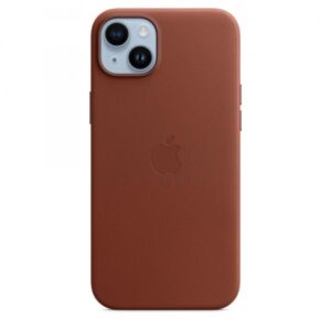 Apple cover con magsafe in pelle terra d`ombra per iphone 14 plus