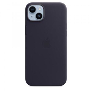 Apple cover con magsafe in pelle mezzanotte per iphone 14 plus