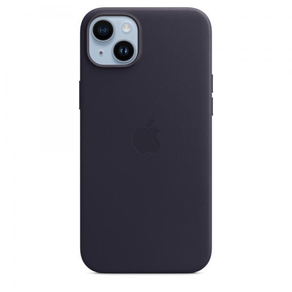 Apple cover con magsafe in pelle mezzanotte per iphone 14 plus