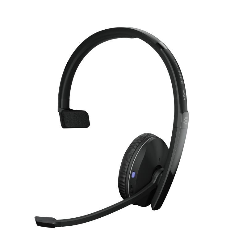 Epos-sennheiser adapt 230 cuffia con microfono monoaurale bluetooth ricevitore usb a certificata microsoft teams uc nero