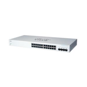 Cisco cbs220-24t-4g switch gestito l2 gigabit ethernet 10-100-1000 supporto power over ethernet 1u bianco