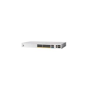 Cisco business 350 series cbs350-24mgp-4x-eu switch gestito l3 20 x 10/100/1000 (poe+) + 4 x 2.5gbase-t (poe+) + 2 x combo 10 gigabit sfp+/rj-45 + 2 x 10 gigabit sfp+ poe+ (375 w) montabile su rack
