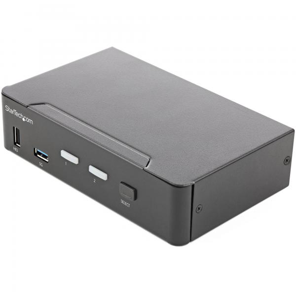 Kvm switch hdmi a 2 porte e monitor 4k 60hz ultra hd hot key