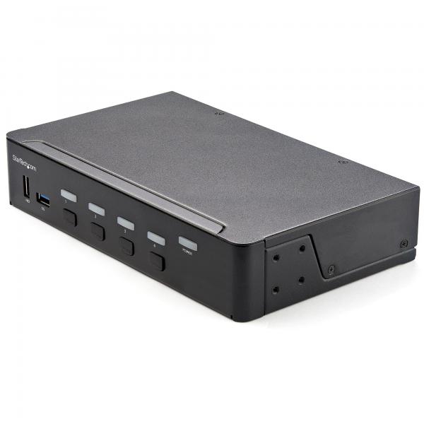 Kvm switch hdmi a 4 porte e monitor 4k 60hz ultra hd hot key