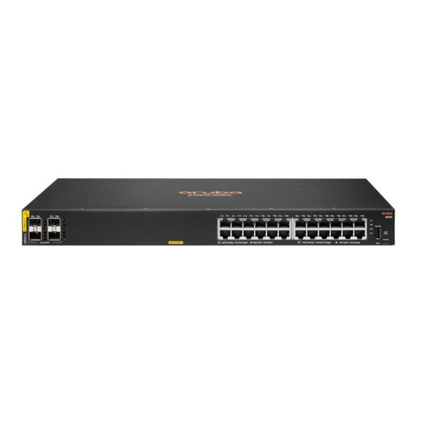 Hp enterprise aruba 6000 24g class4 poe 4sfp 370w gestito l3 gigabit ethernet 10-100-1000 supporto power over ethernet 1u