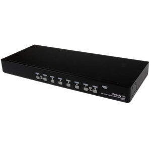Switch kvm usb ps/2 a 8 porte montabile a rack1u con osd