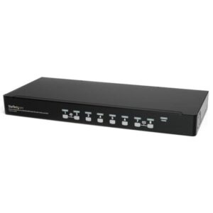 Kit switch kvm usb montabile a rack 1u a 8 porte