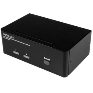 Switch kvm a 2 porte display port per doppio monitor 4k 60hz