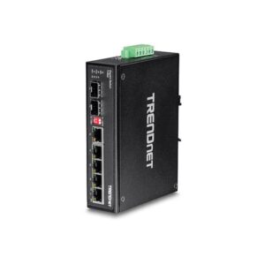 6-port hard. ind. gbit switch 5 gbit/1 shared sfp/1 dedicated