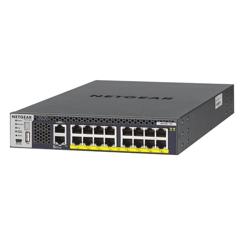 Managed switch 16x10gbase-t aps299w psu limited poe