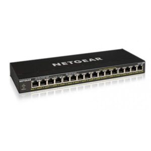 Netgear gs316pp non gestito gigabit ethernet 10-100-1000 supporto power over ethernet nero